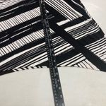 SOMA‎ Black & White Handkerchief Hem Sleeveless Geometric Dress Photo 3