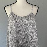 Naked Zebra Boutique Leopard Black & White High Low Tank Size Medium Photo 0