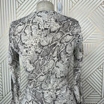 Reformation ‎ Jaz Python Snake Print Wrap Midi Dress Gray Size Small Photo 7