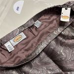 Talbots  Vintage Silk Blend Jacquard Paisley Skirt Size 10 New Dead Stock Pink Photo 4