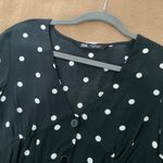 ZARA Polka Dot V-Neck Blouse Photo 1