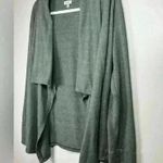 Splendid Open Front Cardigan Cotton Blend Soft Heather Green Womens Size Medium Photo 3