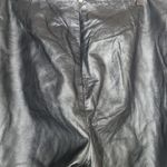 Vtg Ralph Lauren Collection Purple Label Gray Metallic Leather Pants 12 Flat Photo 5
