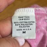 Chaser Distressed pink white ombre short sleeve t-shirt top black glitter Sz M Photo 6