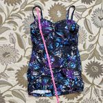 Swimsuits for All Swim Dress One Piece Swimdress Tropical Palm 18 New Purple Photo 4