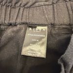 Risen  Jeans Black Pull-On Pants Size Medium High RiseWide Leg Photo 2