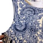 Chico's Chico’s Royal Oak Midi Dress Vanity Size 1/US Medium‎ Blue White Paisley Photo 4