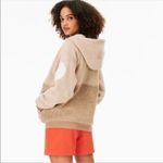 Outdoor Voices Wool MegaFleece 1/2 Zip Pullover Hoodie in Oatmeal Photo 2