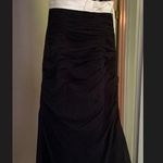 Long black/ivory formal prom or bridesmaids dress Black Size 8 Photo 0