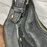 Michael Kors  Gold Studded Strap Black Pebbled Leather Handbag Y2K Photo 6