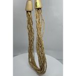 Bamboo Handmade Beaded Necklace‎ Lightweight  Wood Carved Choker Boho Style Photo 3