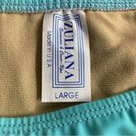Zuliana Size Large Teal & White Full Coverage Bikini Set. New With Tags. Photo 4