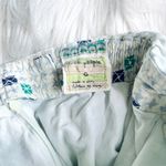 Free People Fit & Flared/Baby Doll White & Green Diamond Print Dress Photo 4