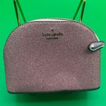 Kate Spade A Very Rare HTF NWOT  Pink Glitter Small Zip Makeup Cosmetic Bag Photo 0
