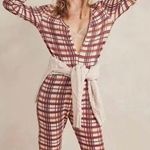 Free People NWT Intimately Free Home Alone Long Johns In Neutral Combo Photo 0