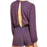Urban Outfitters 𝅺 Lucca Couture Long Sleeve Open Back Romper Size Small Photo 6