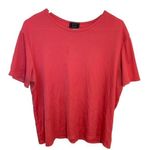 Laura Scott Short Sleeve T-Shirt Pink Ribbed Photo 0