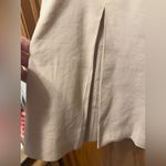 Vince New Inverted Pleated A-line Shorts Tan Linen Blend Button Detail size 12 Photo 7