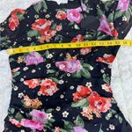 Storia  Black Floral Long Sleeve Dress Size XS Photo 11