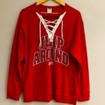 Victoria’s Secret Pink Wisconsin Badgers women’s red long sleeve pullover size L Size L Photo 0