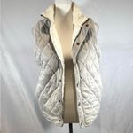 Reversible super soft quilted fleece vest size medium Gray Photo 2