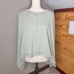 Free People  Daisy Sweatshirt Washed Army Green Small S Oversized Heart OB1899422 Photo 1