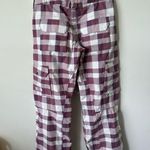 Burton  DRY RIDE Ski Snow Pants Multi Color Checkered Small Photo 2