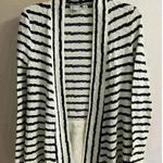 Anthropologie  Cream Striped Cardigan Small Photo 0