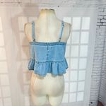 Madewell light Denim Peplum Cami size 4 Photo 7