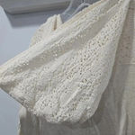 Free People Free People Sweater Women Small White Cardigan Lace Crochet Jacket Hoodie Photo 3
