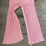 ZARA Plissé Pleated Palazzo Flowy Wide Leg Pants - Size M - Pink - NWT Photo 9