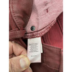 Loft Womans Slim Pockets Skinny Jeans 4 (27 In) Maroon Looks Like Leather Photo 3