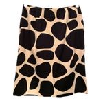 Studio G Giraffe Print Short Pencil Skirt size 6 Black Photo 2