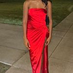Meshki Red Maxi Dress Photo 3