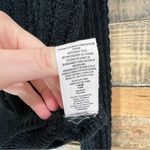 Free People  Crazy in Love Off the Shoulder Pullover Knit Sweater Black Photo 6