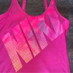 Nike  Dri-Fit Pink/Yellow Tank Top with Built in Bra Women’s Size Medium Photo 6