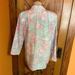 Vtg 80s pastel floral blazer Pink Size M Photo 8