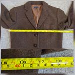 J. McLaughlin  Wool Herringbone Tweed Blazer Jacket Silk Lined Gray Size 4 Photo 8