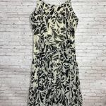 Alexis  for Target Black and White Paint Stroke Tiered Midi Dress Photo 4