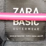 ZARA  Woman’s Coat M Bomber RAF Black Aviator Fur Shearling Real Leather Jacket Photo 1