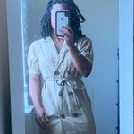 Forever 21 Brown Puff Sleeve (short Sleeve) Tuxedo-like Dress Photo 1