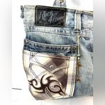 Cowgirl Dream Denim Designer Decorated Shoulder Bag Blue Photo 3