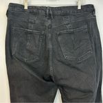 Good American  Straight Leg Black Jeans w/ Side Anlke Slit  Size 18 Photo 4