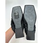 KHAITE  Ash Sandals Thongs Square Toe Black Leather Size 39.5 Photo 4