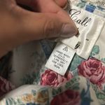 Vintage Call It Fancy Beige Floral Crew Neck size size 14 Blue Photo 7