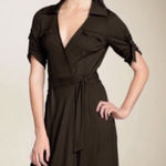 Diane Von Furstenberg DVF Brown Safari Wrap Mini Dress Size 2 Photo 0