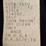 Tadashi Shoji Vintage Size Medium Black Seaton Chiffon Panel Flowy Dress Pants Photo 10