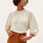 Everlane  Air Poet Longsleeve Tshirt medium crop sandstone hippie bohemian Photo 5
