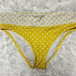 Victoria's Secret  White and Yellow Polka Dot Bikini Bottoms Photo 0