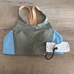 prAna  Baja Bound Bikini Top Sweet Agave‎ Color Block Green Blue Womens Size XS Photo 3